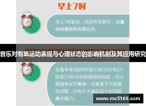 音乐对有氧运动表现与心理状态的影响机制及其应用研究